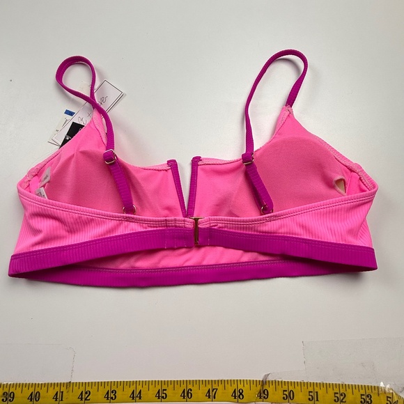 Salt + Cove Juniors V Wire Ribbed Bralette Bikini Top XL - Picture 3 of 7